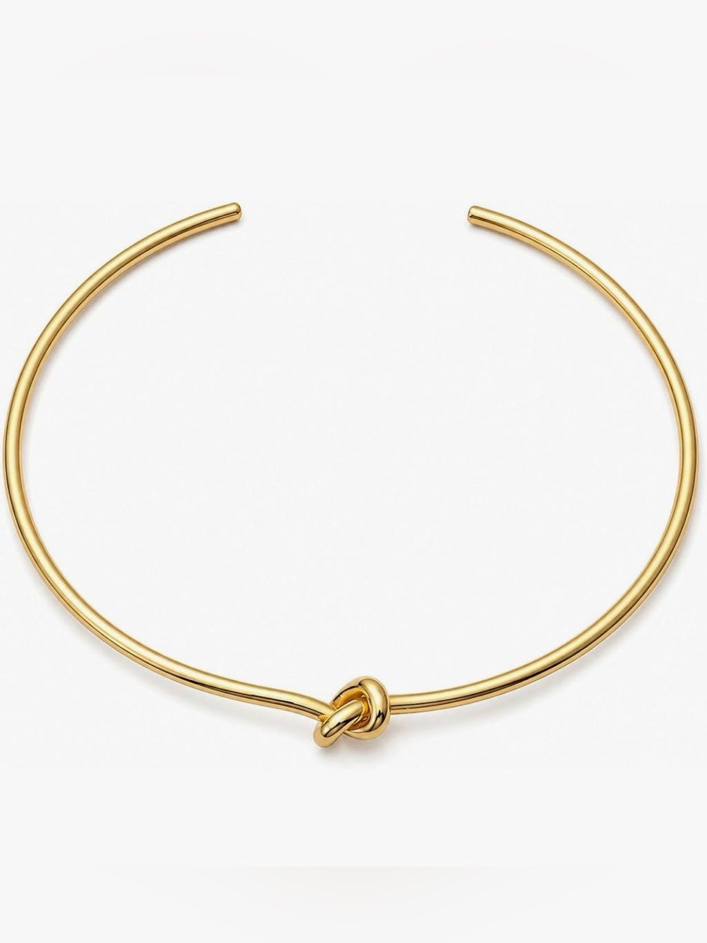 Gold Plated Knot Choker Necklace - Women Jewelry